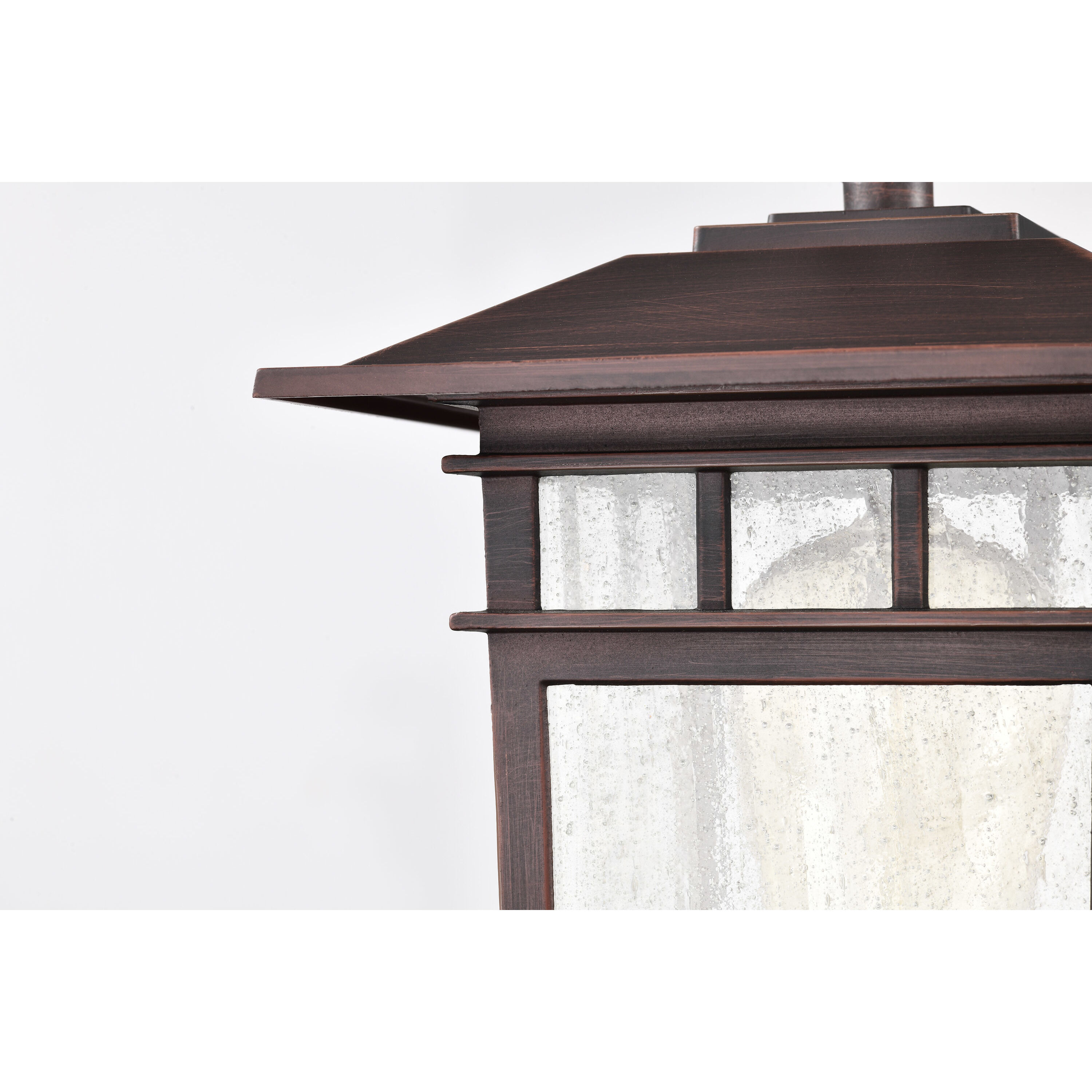 Cove Neck 14 inch Rustic Bronze Post Lantern, Small