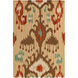 Frontier 36 X 24 inch Dark Brown, Burnt Orange, Khaki, Beige, Sage Rug