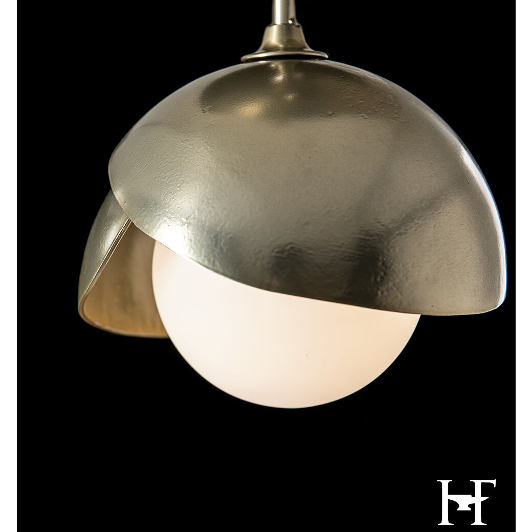 Brooklyn 1 Light 6 inch Modern Brass and Modern Brass Semi-Flush Ceiling Light