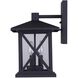 Madison 3 Light 16 inch Black Outdoor Downlight