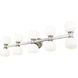 Artemis 10 Light 45 inch Brushed Nickel Vanity Wall Light