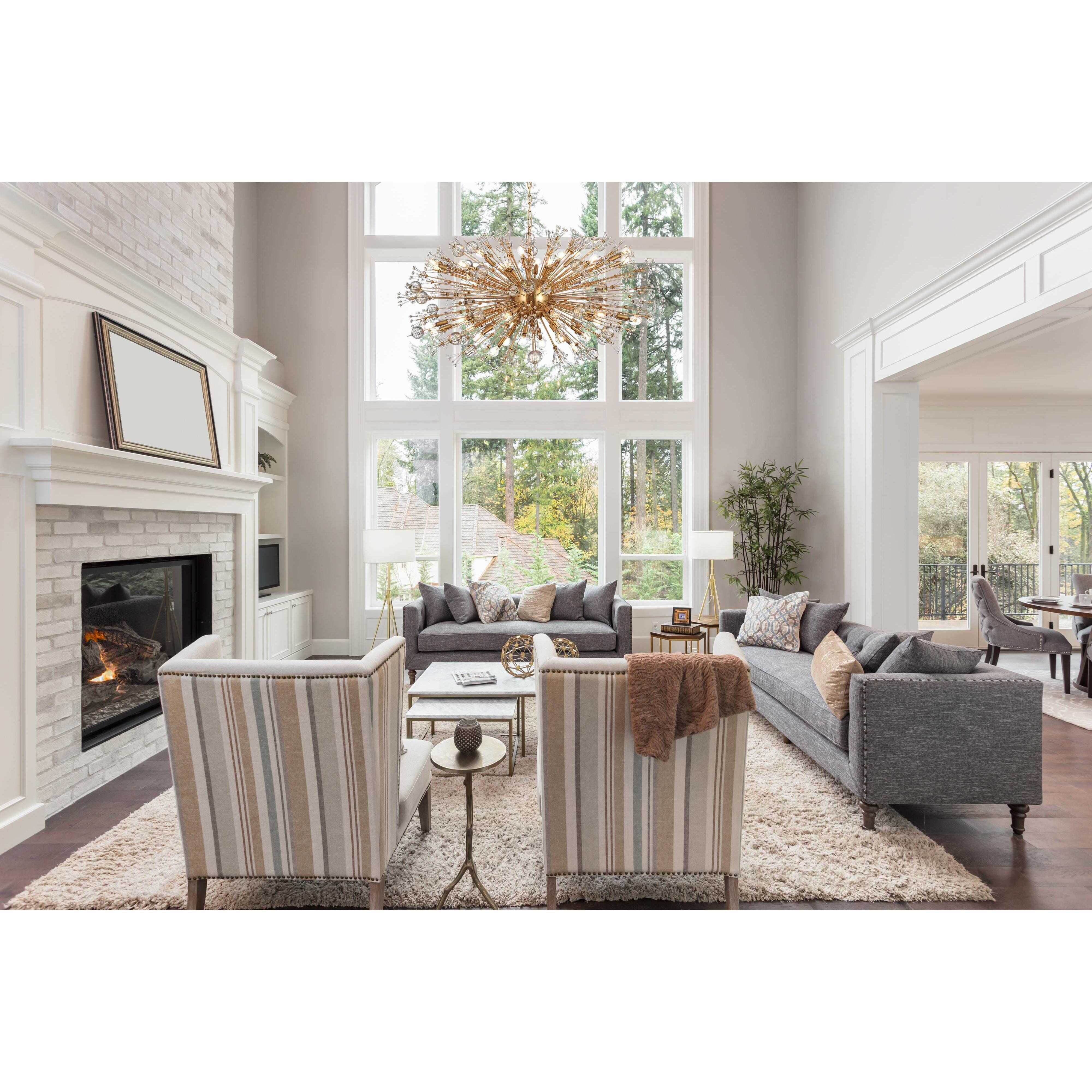 Vera 38 Light 25 inch Gold Pendant Ceiling Light