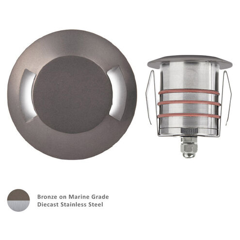 Tyler 12 4.1 watt Stainless Steel Coated in Bronze Path Lighting in 3000K, Bronzed Stainless Steel, WAC Landscape
