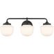 Cornwell 3 Light 23 inch Dark Matte Black Vanity Wall Light