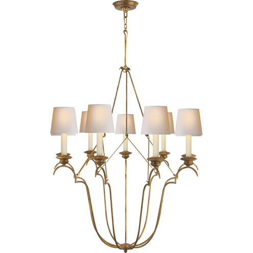 E. F. Chapman Belvedere 9 Light 33 inch Gilded Iron Chandelier Ceiling Light