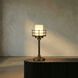 Lighthouse 25 inch 60.00 watt Matte Black with Antique Brass Accents Table Lamp Portable Light