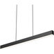 Boulevard Pendant 1 Light 1.88 inch Black Pendant Ceiling Light, Linear