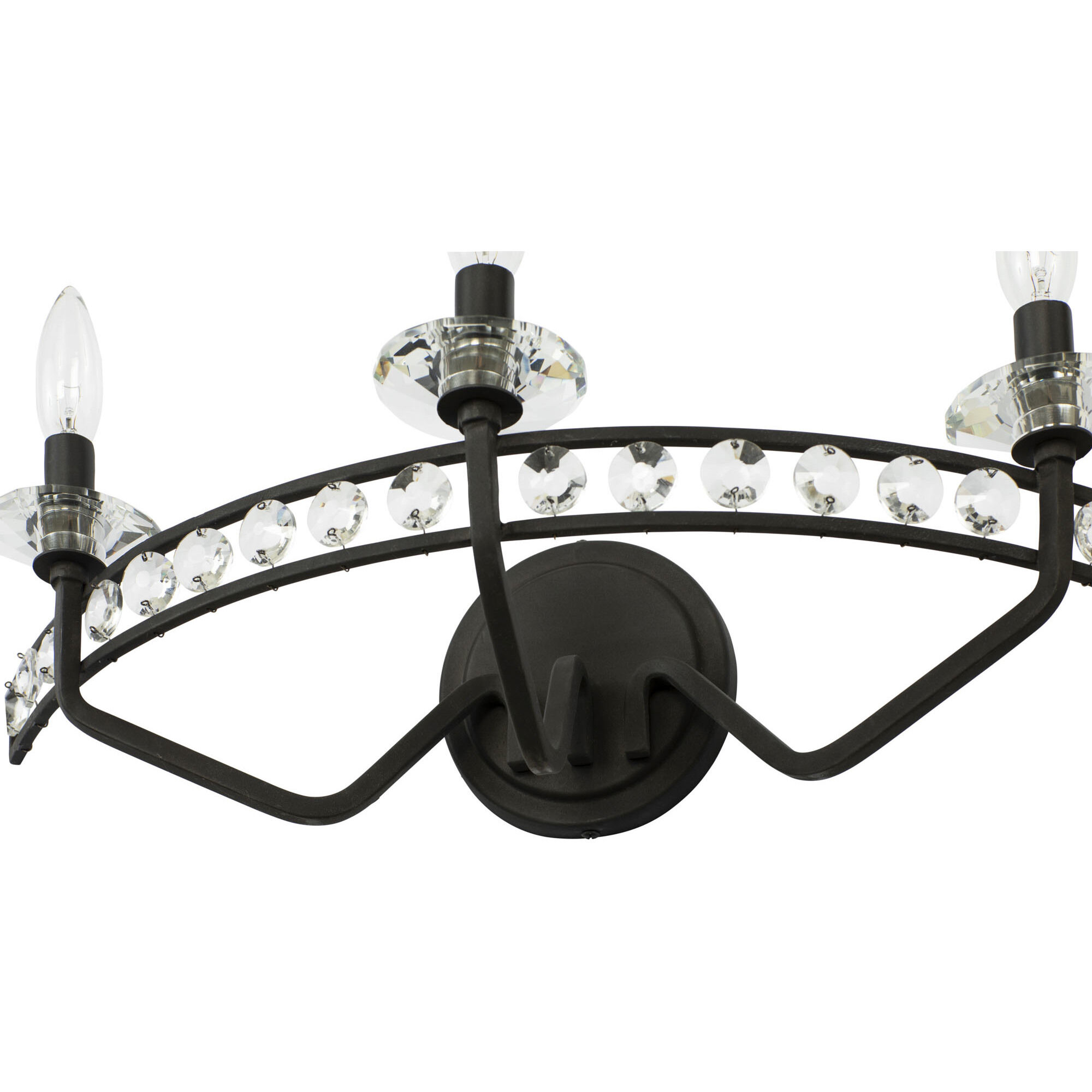 Monroe 3 Light 21 inch Carbon Bath Vanity Wall Light