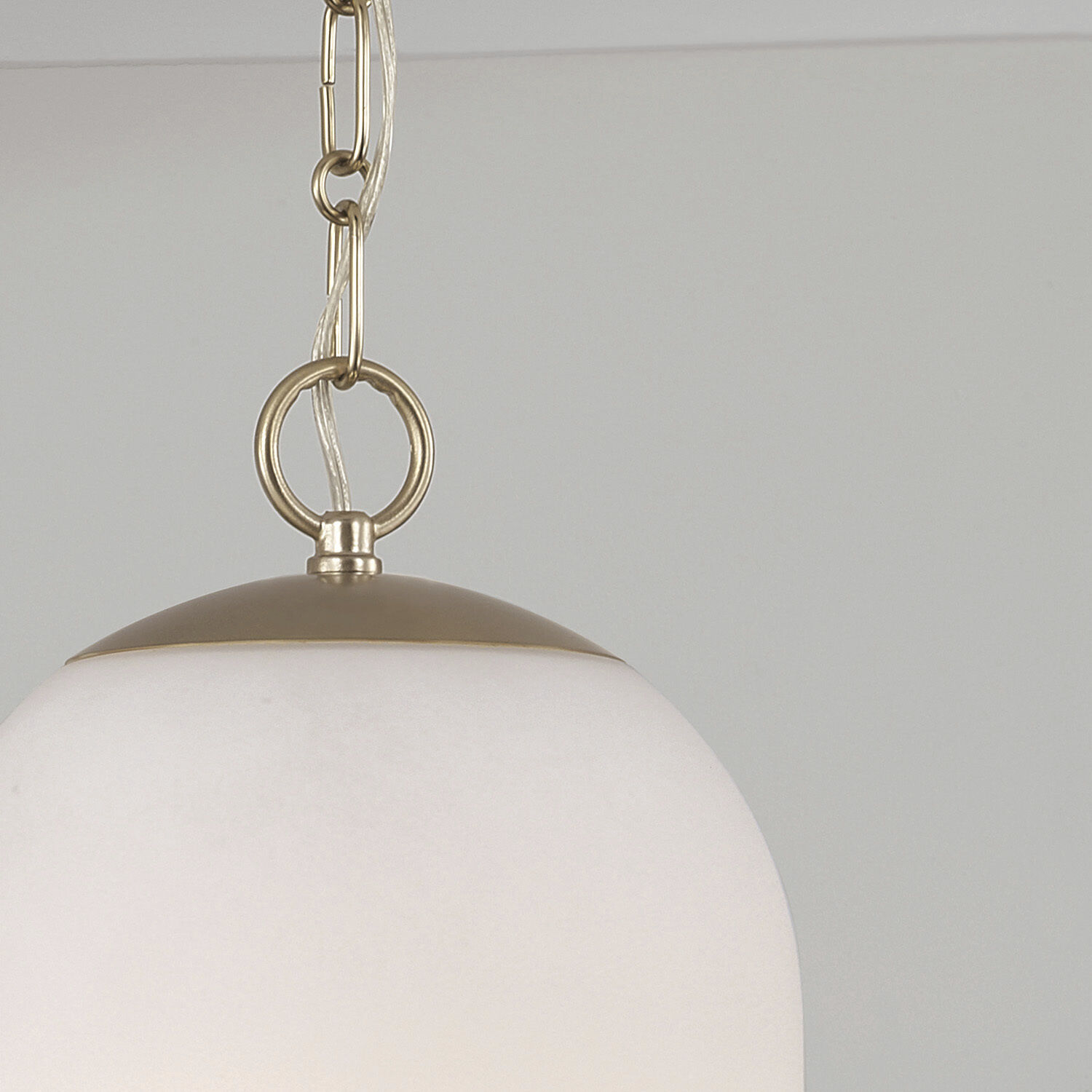 Cleo 1 Light 9 inch Matte Brass Pendant Ceiling Light
