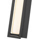 Baden Outdoor LED 12.5 inch Black Outdoor Wall Light