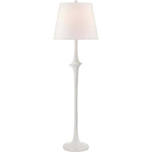 Chapman & Myers Bates 64 inch 100.00 watt Matte White Sculpted Floor Lamp Portable Light, Large