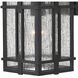 Tucker Outdoor Wall Mount Lantern in Museum Black, Small