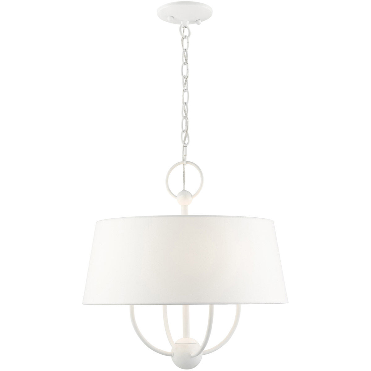 Ridgecrest 4 Light 18 inch White Pendant Chandelier Ceiling Light