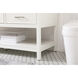 Sinclaire 60 X 22 X 34 inch White Vanity Sink Set