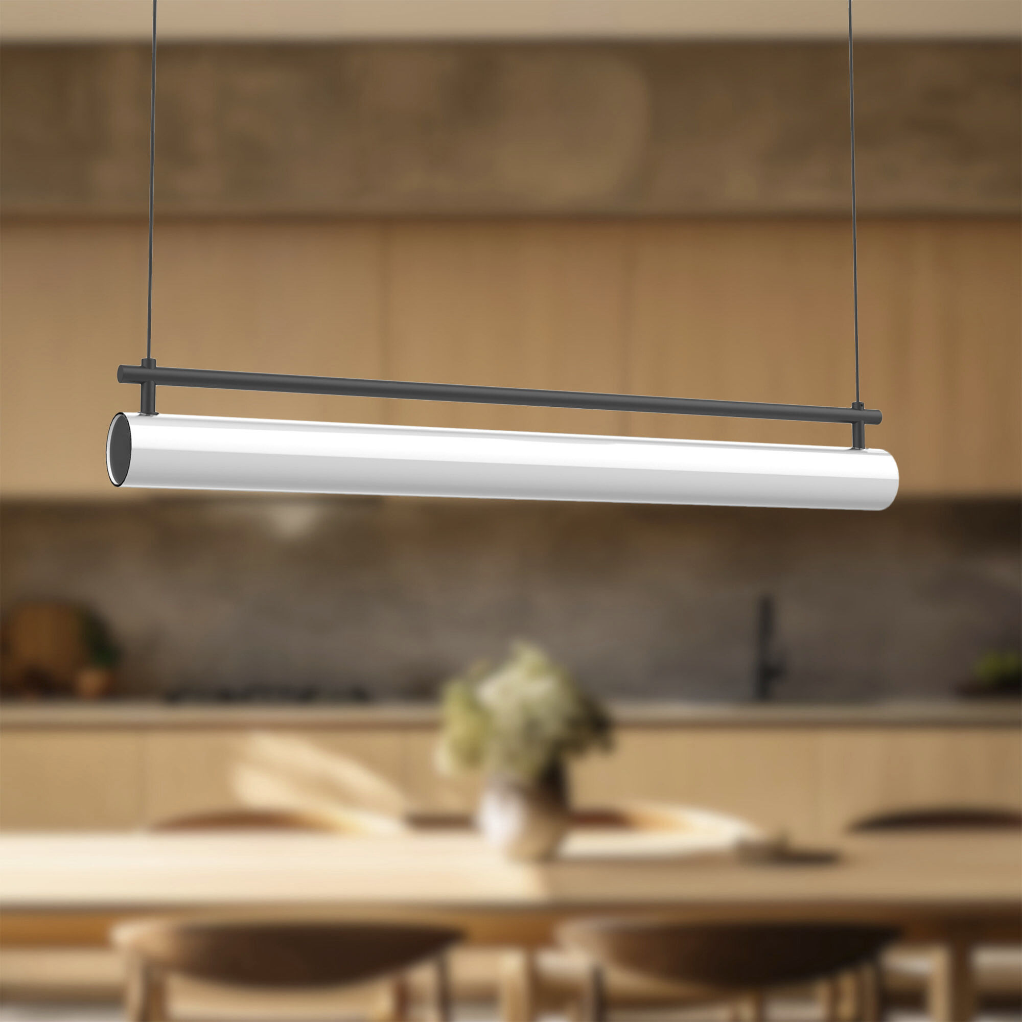 Gramercy LED 30.25 inch Black Linear Pendant Ceiling Light