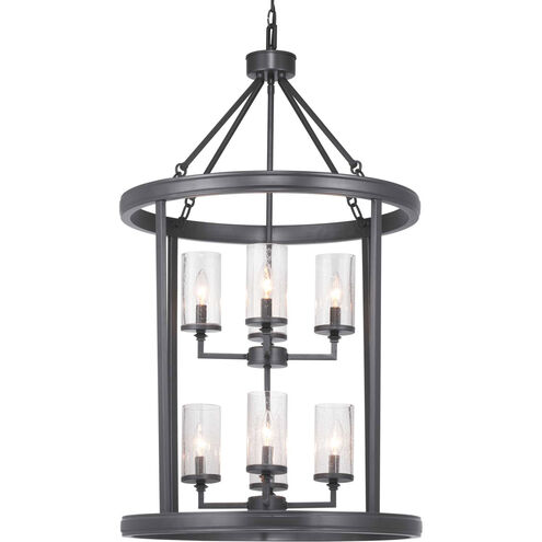 Tralee 8 Light 24 inch Graphite Foyer Pendant Ceiling Light, Design Series