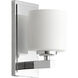 Fort Worth 1 Light 4.75 inch Chrome Wall Sconce Wall Light in Satin Opal