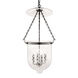 Hampton 4 Light 14.5 inch Historic Nickel Pendant Ceiling Light in C2