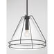 Lorenth 1 Light 18 inch Dark Matte Black Pendant Ceiling Light