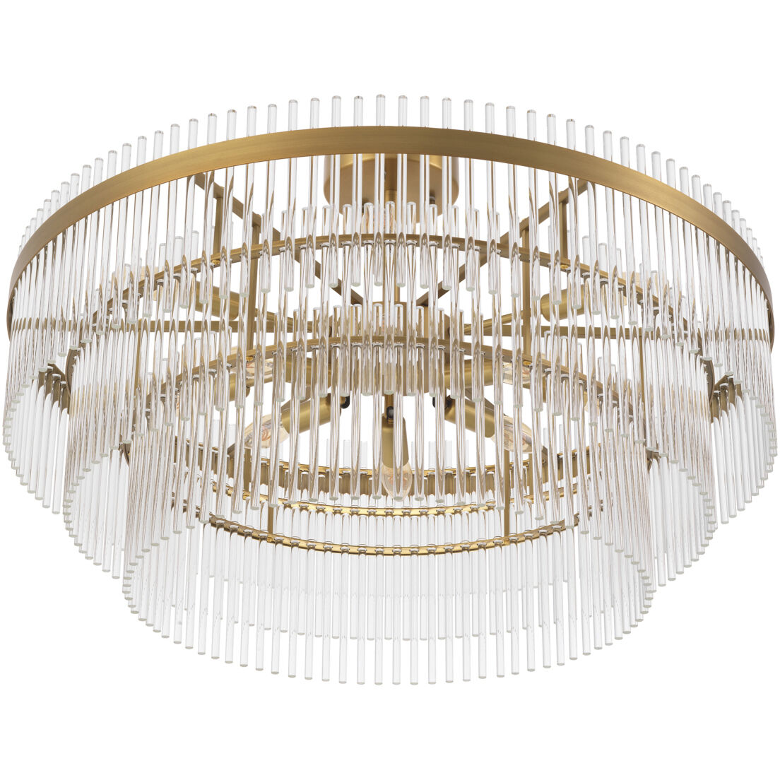 East 12 Light 31.89 inch Antique Brass Ceiling Lamp Ceiling Light