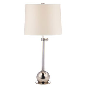 Marshall 28 inch 100 watt Polished Nickel Portable Table Lamp Portable Light in Eco Paper