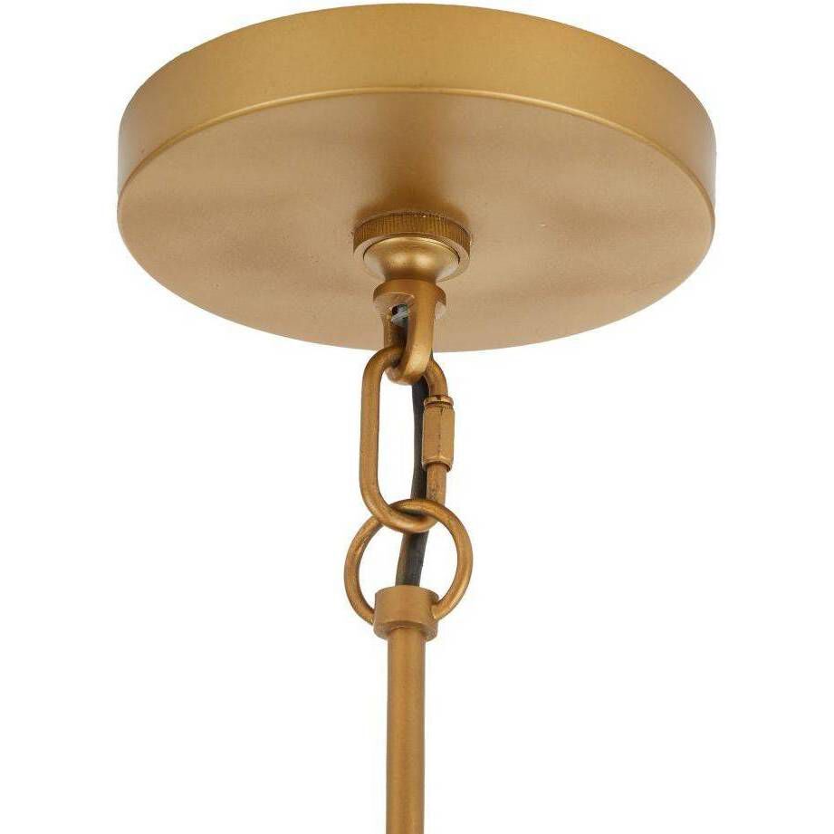 Gaia 6 Light 36 inch Antique Brass and Bronze Chandelier Ceiling Light