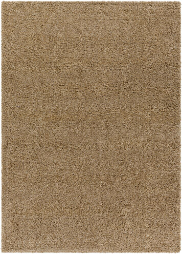 Deluxe Shag 87 X 63 inch Brick Rug, Rectangle