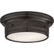 Siena2 2 Light 11.75 inch Bronze Flush Mount Ceiling Light, Small