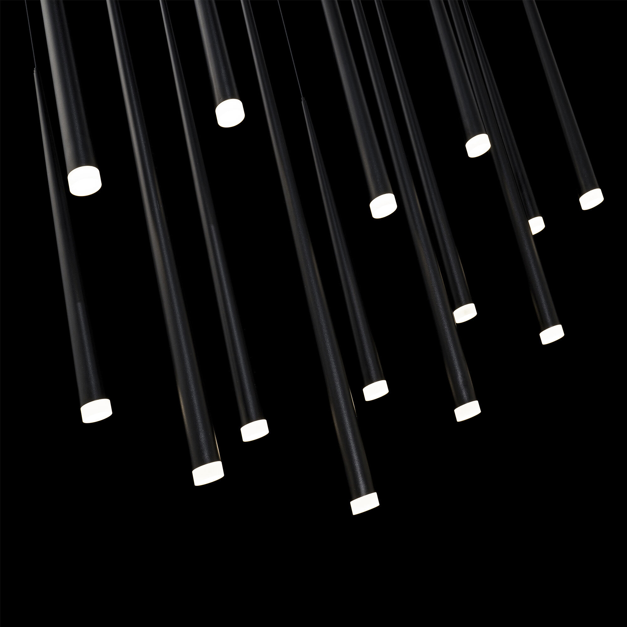 Cascade 14 Light 10 inch Black Multi-Light Pendant Ceiling Light