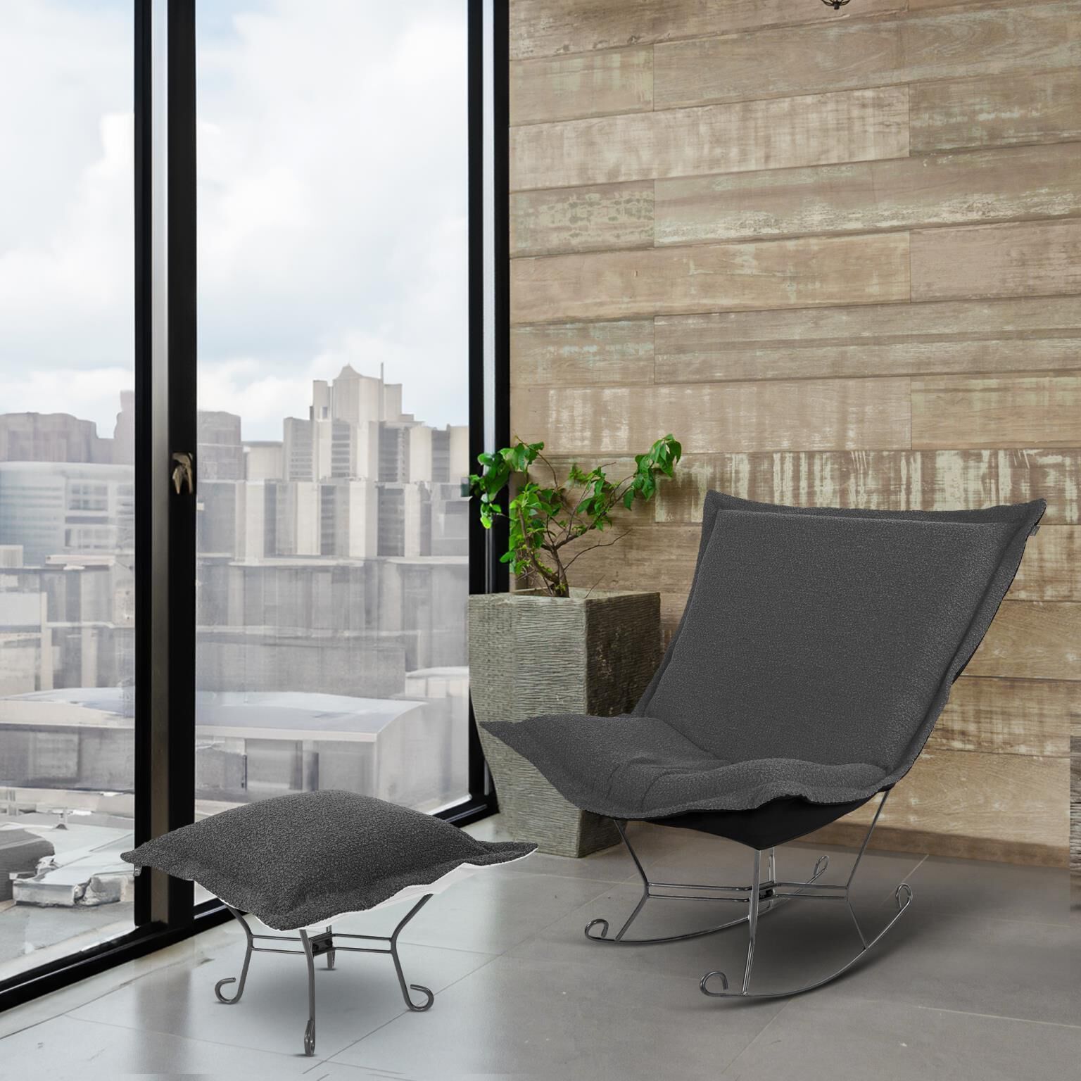 Barbet Charcoal Rocker