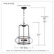 Trilogy 3 Light 16 inch Old Bronze Pendant Ceiling Light