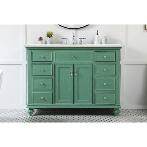 Otto 48 X 21 X 35 inch Vintage Mint Vanity Sink Set