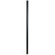 Smooth 84 inch Textured Black Outdoor Direct Burial Pole in Textured Matte Black, Smooth