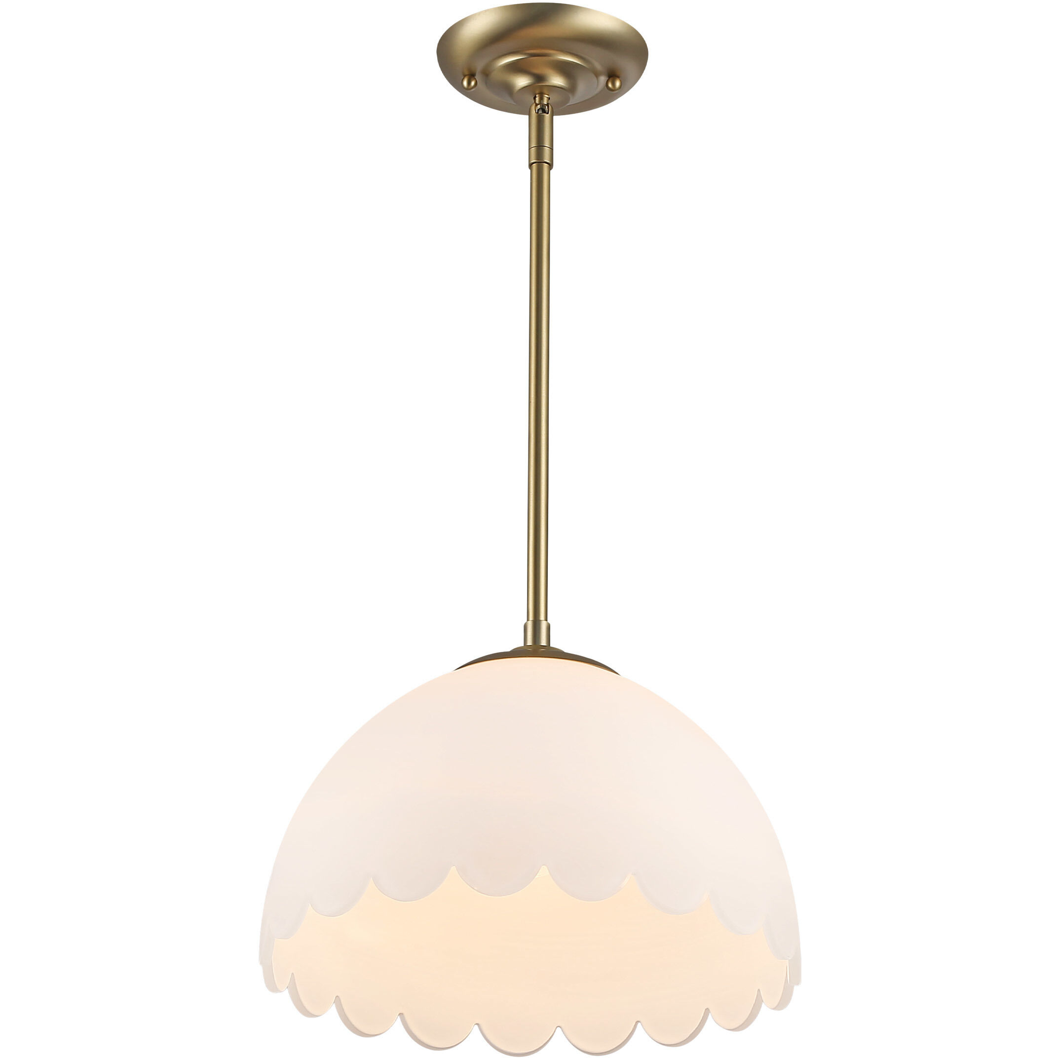 Dorinda Pendant Ceiling Light in Brushed Champagne Brass