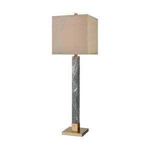 Wilton 39 inch 100.00 watt Cafe Bronze with Gray Table Lamp Portable Light