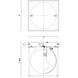 Squircle 1 Light 7 inch Black Flush Mount Ceiling Light
