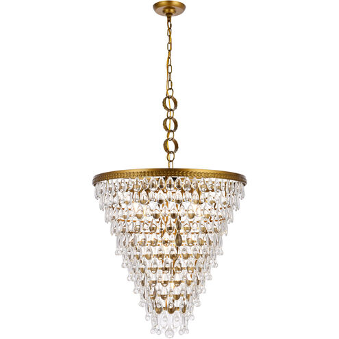 Nordic 7 Light 24 inch Brass Chandelier Ceiling Light