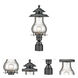 Blue Ridge 1 Light 18 inch Matte Black Exterior Post Mount Light