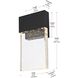 Ronin 1 Light 11 inch Black Outdoor Wall Sconce