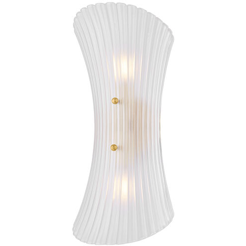Esmae Wall Sconce Wall Light in Aged Brass