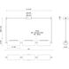 Hilo LED 43 inch Black Linear Pendant Ceiling Light