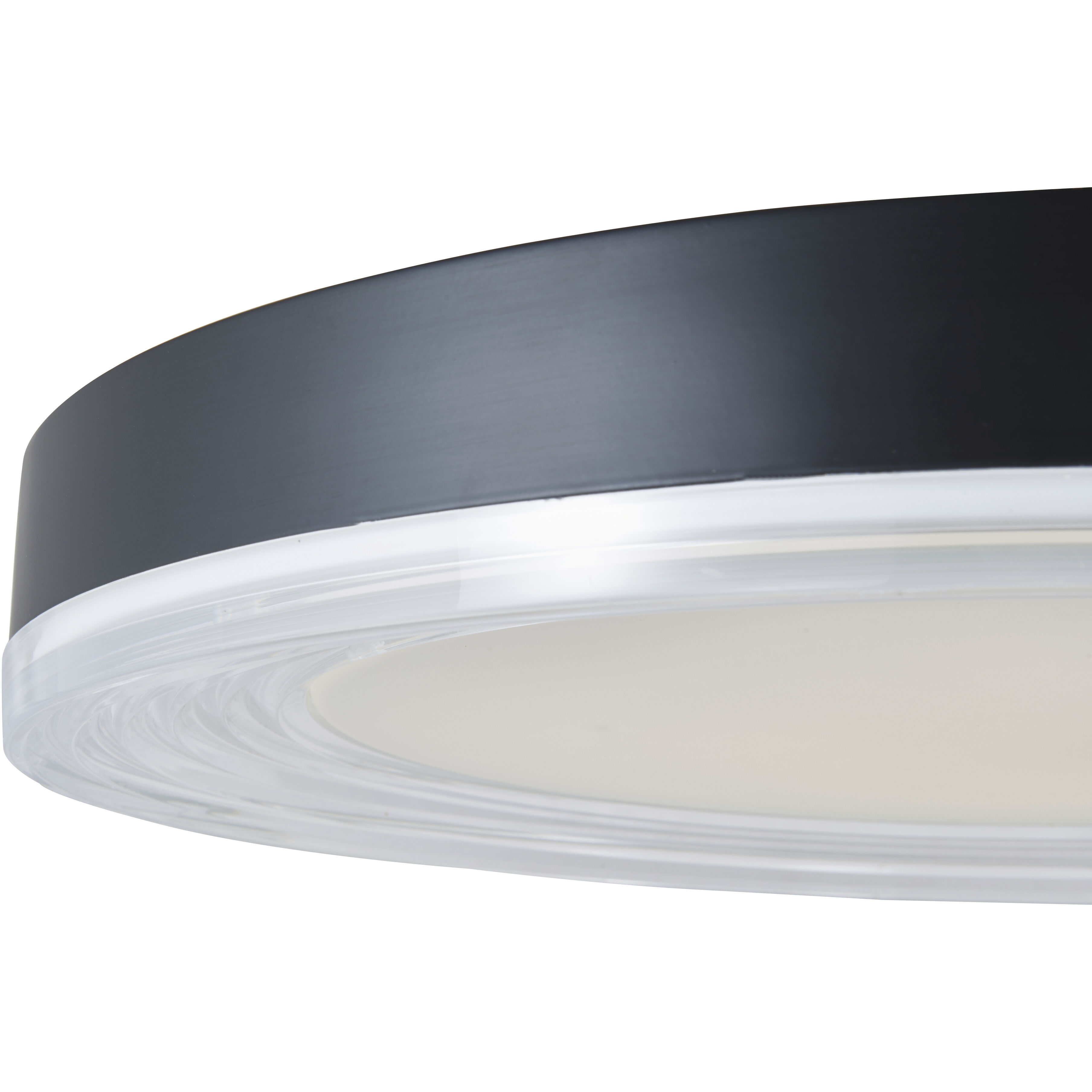 Waves LED 20 inch Matte Black Flush Mount Ceiling Light