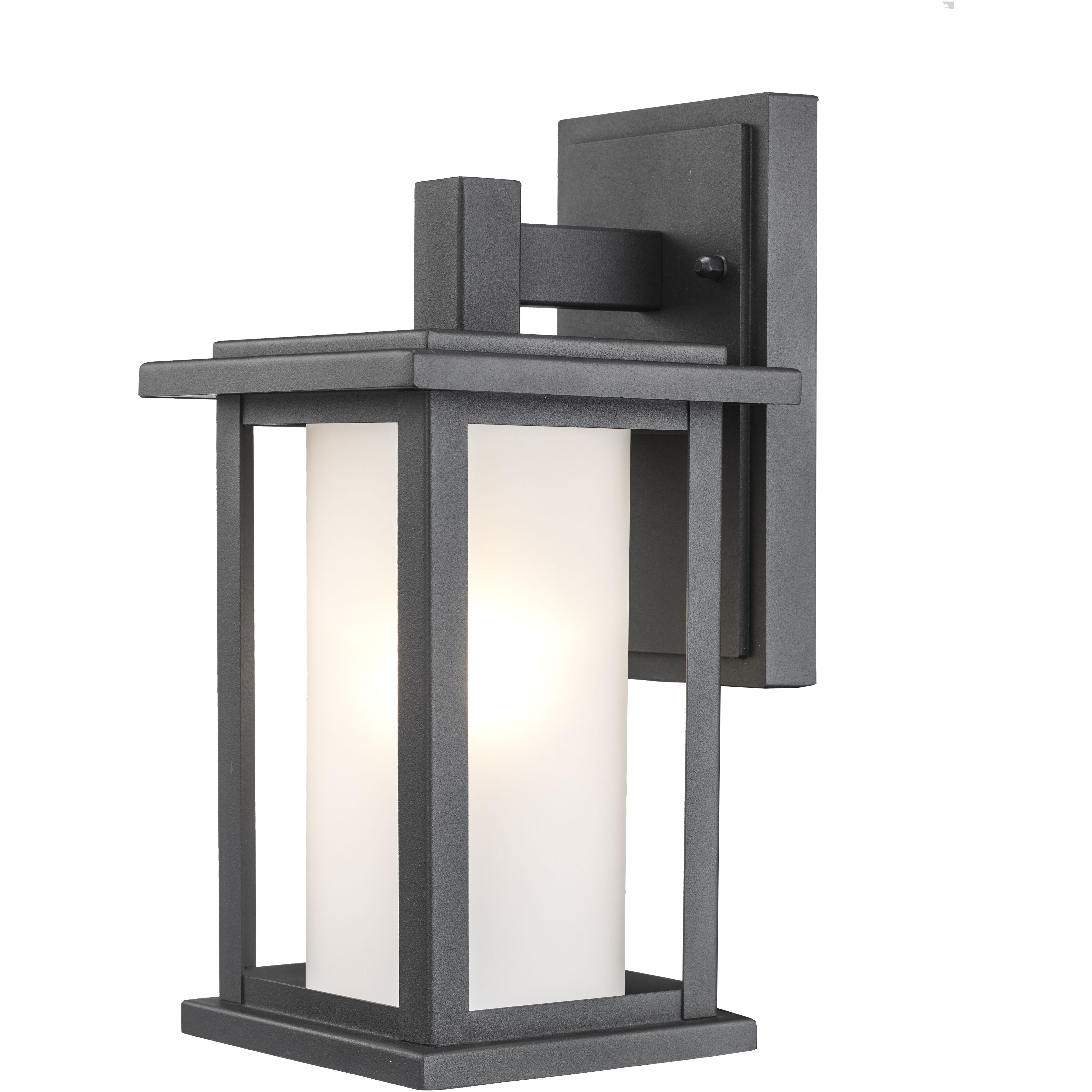 Shaakar 1 Light 12 inch Black Outdoor Wall Lantern