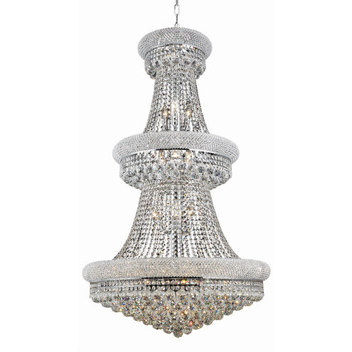 Primo 32 Light 30 inch Chrome Foyer Ceiling Light in Royal Cut