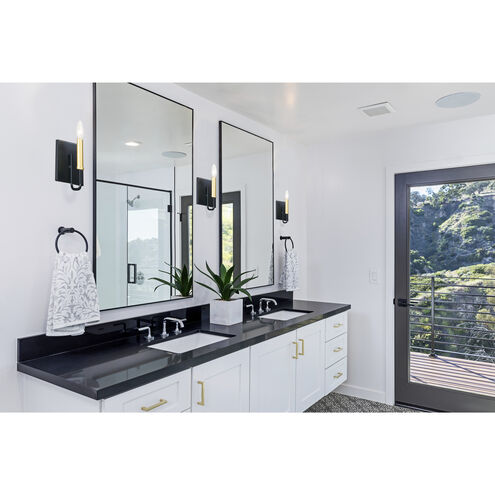 Sullivan 1 Light Black/Gold Wall Sconce Wall Light