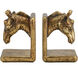 Giraffe 4.6 X 4.1 inch Black and Gold Bookends