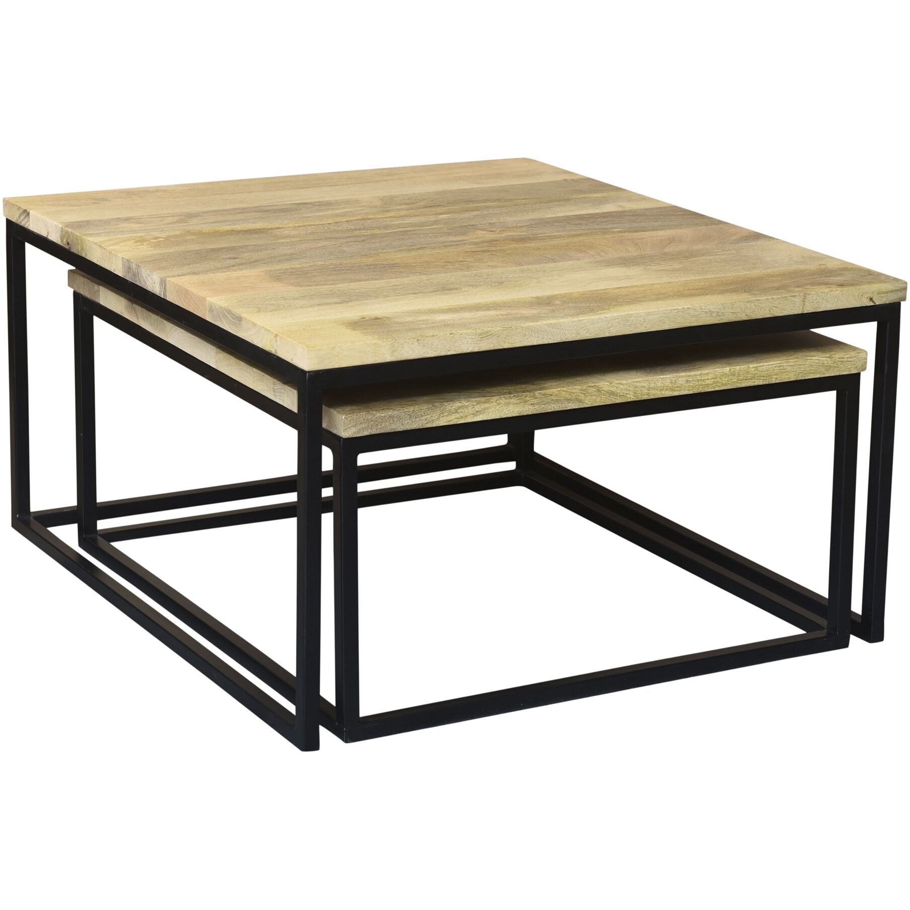 Hollis 31.5 X 31.5 inch Natural Nesting Coffee Table Set