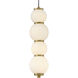 Lisa McDennon Trigo LED 6 inch Lacquered Brass Pendant Ceiling Light