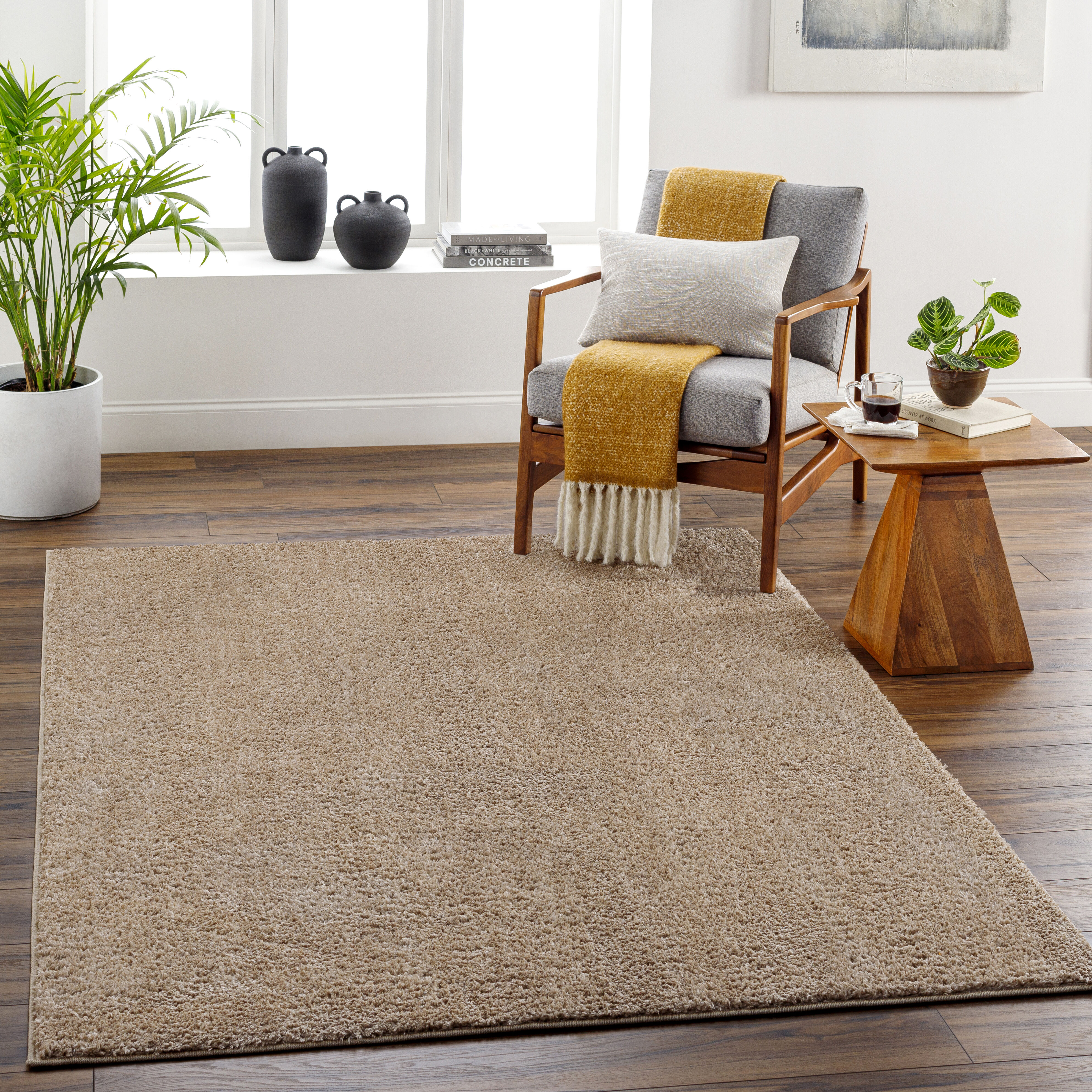 Alfombra 118 X 31 inch Tan Rug, Runner