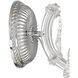 Maria Theresa Sconce Wall Light in Clear Hand Cut, Polished Chrome